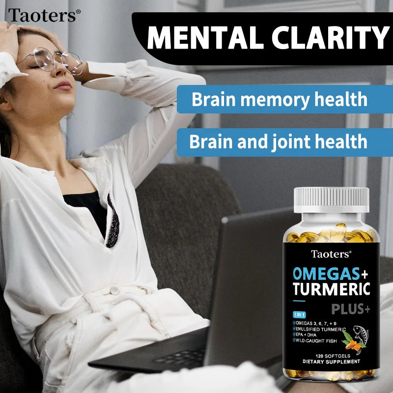 Omega 3·6·7·9 Supplement
With Turmeric, DHA & EPA