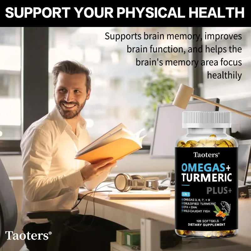 Omega 3·6·7·9 Supplement
With Turmeric, DHA & EPA
