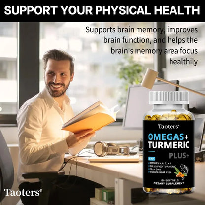 Omega 3·6·7·9 Supplement
With Turmeric, DHA & EPA