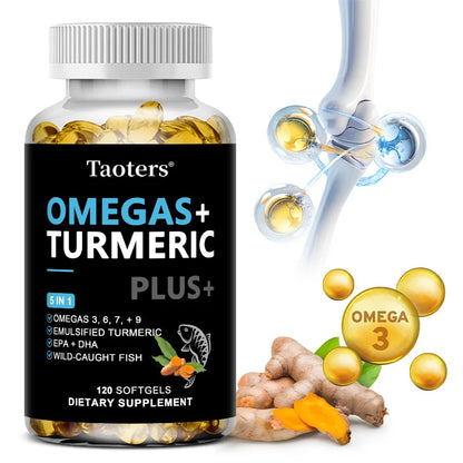 Omega 3·6·7·9 Supplement
With Turmeric, DHA & EPA