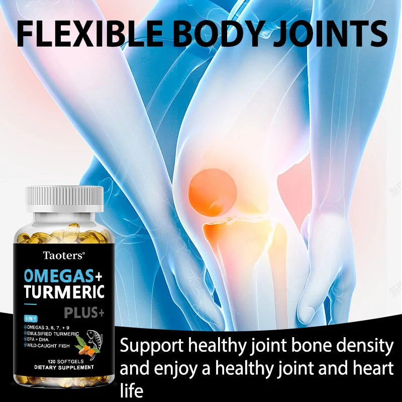 Omega 3·6·7·9 Supplement
With Turmeric, DHA & EPA