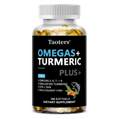 Omega 3·6·7·9 Supplement
With Turmeric, DHA & EPA
